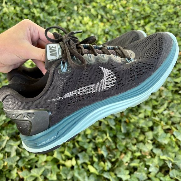 Nike Lunarglide + 5 Running training walking gym shoes 599395-011 - Picture 9 of 12